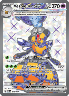 Vespiquen EX Ultra Rare - OBF 212 - Pok&eacute;mon kaart (Scarlet &amp; Violet - Obsidian Flames)