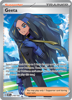 Geeta Ultra Rare - OBF 218 - Pok&eacute;mon kaart (Scarlet &amp; Violet - Obsidian Flames)