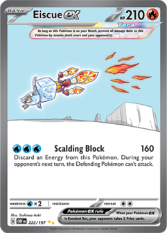 Eiscue EX Special Illustration Rare - OBF 222 - Pok&eacute;mon kaart (Scarlet &amp; Violet - Obsidian Flames)