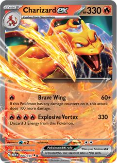 Charizard EX Double Rare - MEW 006 - Pok&eacute;mon kaart (Scarlet &amp; Violet - 151)