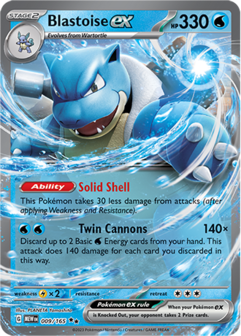 Blastoise EX Double Rare - MEW 009 - Pok&eacute;mon kaart (Scarlet &amp; Violet - 151)