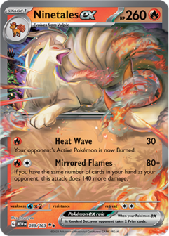 Ninetales EX Double Rare - MEW 038 - Pok&eacute;mon kaart (Scarlet &amp; Violet - 151)