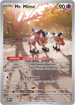 Mr. Mime Illustration Rare - MEW 179 - Pok&eacute;mon kaart (Scarlet &amp; Violet - 151)