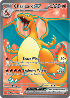 Charizard EX Ultra Rare - MEW 183 - Pok&eacute;mon kaart (Scarlet &amp; Violet - 151)