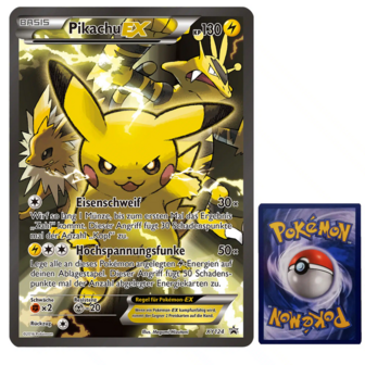 Pikachu EX XY124 - Oversized Pokemon Kaart 