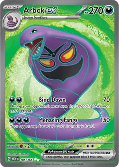 Arbok EX Ultra Rare - MEW 185 - Pok&eacute;mon kaart (Scarlet &amp; Violet - 151)