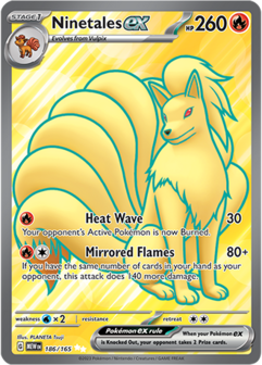 Ninetales EX Ultra Rare - MEW 186 - Pok&eacute;mon kaart (Scarlet &amp; Violet - 151)