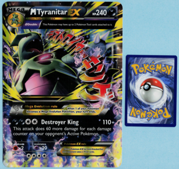 M Tyranitar EX 43/98 - Oversized Pokemon Kaart