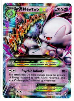 M Mewtwo EX 64/162 - Oversized Pokemon Kaart