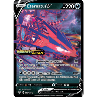 Eternatus V 116/189 - Oversized Pokemon Kaart