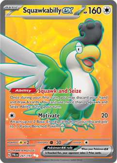 Squawkabilly EX Ultra Rare - PAL 247 - Pok&eacute;mon kaart (Scarlet &amp; Violet - Paldea Evolved)