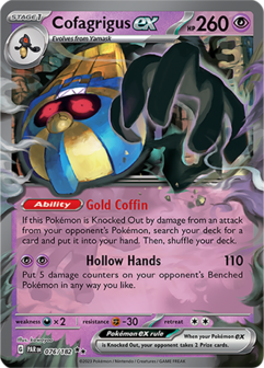 Cofagrigus EX Double Rare - PAR 076 - Pok&eacute;mon kaart (Scarlet &amp; Violet - Paradox Rift)