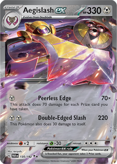 Aegislash EX Double Rare - PAR 135 - Pok&eacute;mon kaart (Scarlet &amp; Violet - Paradox Rift)