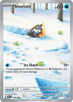 Snorunt Illustration Rare - PAR 188 - Pok&eacute;mon kaart (Scarlet &amp; Violet - Paradox Rift)