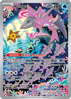 Veluza Illustration Rare - PAR 192 - Pok&eacute;mon kaart (Scarlet &amp; Violet - Paradox Rift)