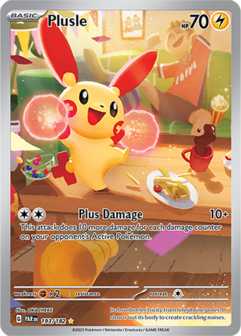 Plusle Illustration Rare - PAR 193 - Pok&eacute;mon kaart (Scarlet &amp; Violet - Paradox Rift)