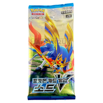 Pok&eacute;mon TCG: Sword &amp; Shield V - S1W&nbsp;Booster Pack (Koreaans)