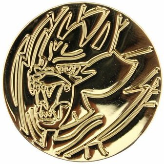 Metalen Zamazenta Collectible Coin (goud)