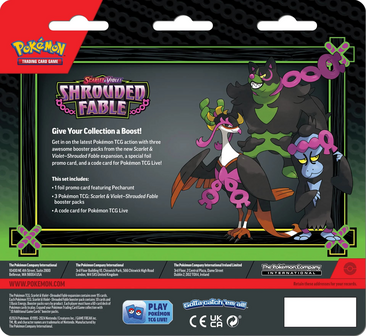 Pokemon -Shrouded Fable 3 Booster Blister: Pecharunt