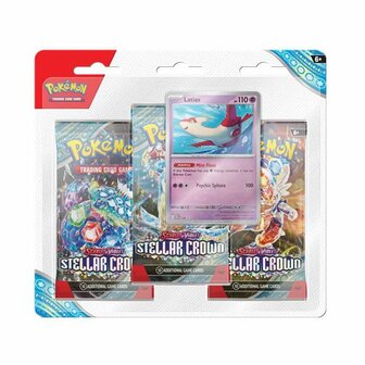 Pokemon Stellar Crown 3-Pack Blister Latias