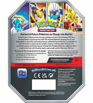 Pok&eacute;mon Trading Card - Paradox Destinies Tin - Gouging Fire EX