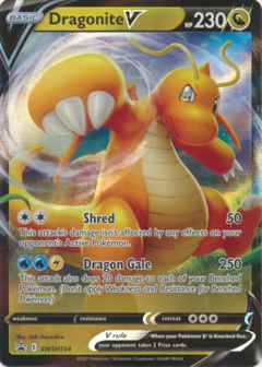 Dragonite V SWSH154 - Oversized Pokemon Kaart 