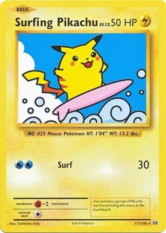 Surfing Pikachu - 111/108 - Secret Rare