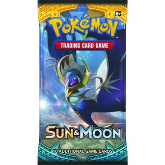 Pok&eacute;mon Kaarten Sun &amp; Moon Booster Pack (10 kaarten)