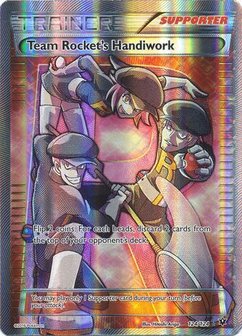 Team Rocket&#039;s Handiwork Full Art - Ultra Zeldzame Pok&eacute;mon kaart