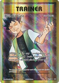 Brock&#039;s Grit Full Art - Ultra Zeldzame Pok&eacute;mon kaart