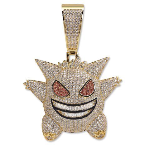Gengar Iced Out Kids Hanger (inclusief ketting)