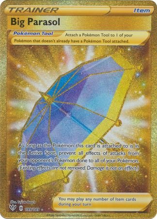 Big Parasol (GOLD SECRET RARE) // Pokémon kaart