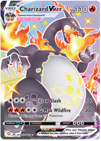 >> Shiny Charizard VMAX - SV107/SV122 // Pokémon kaart 