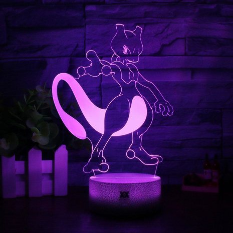 Pokémon Sfeer Lamp in Pikachu, Mewtwo of Charizard uitvoering (LED)