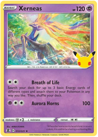 Xerneas Holo Rare - 12/25 // Pokémon kaart (Celebrations)