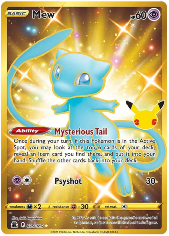 Mew Gold Secret  - 25/25 // Pokémon kaart (Celebrations)