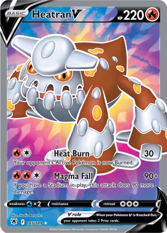 Heatran V - 165/189 - Full Art Ultra Rare // Pokémon kaart (Astral Radiance)