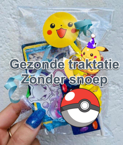 Pokémon traktatie pakket (ZONDER SNOEP)