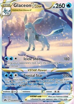 Glaceon VSTAR - GG40/GG70 - Ultra Rare / Pokémon kaart (Crown Zenith)