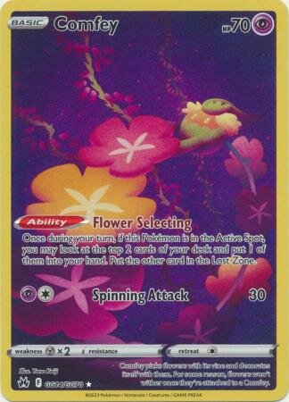 Comfey - GG14/GG70 - Holo Rare / Pokémon kaart (Crown Zenith)