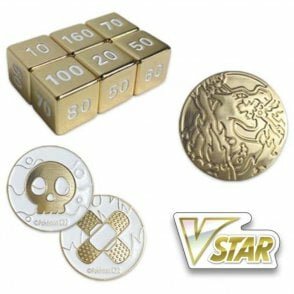 Pokemon Ultra Premium Toolkit: Metalen Charizard VMAX Collectible Coin, Damage Counters en Condition Marker Coins + Acrylic VSTAR marker