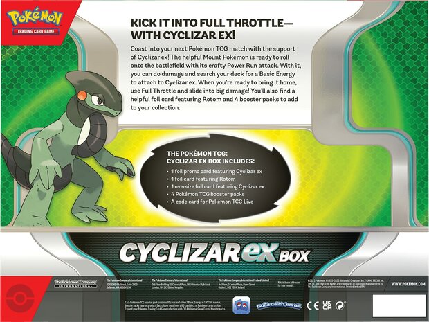 Cyclizar EX Box Pokemon kaarten