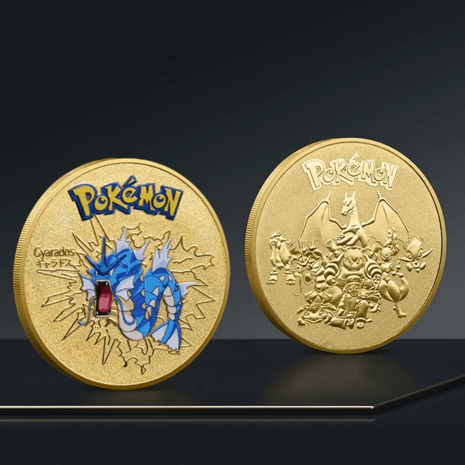 Pokémon - Collectible Gold Coin (6 verschillende Pokémon) 