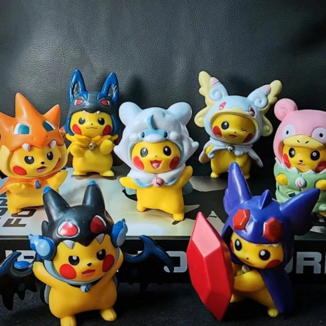 Pikachu's Cosplay Actiefiguren - Pachirisu 6-8cm