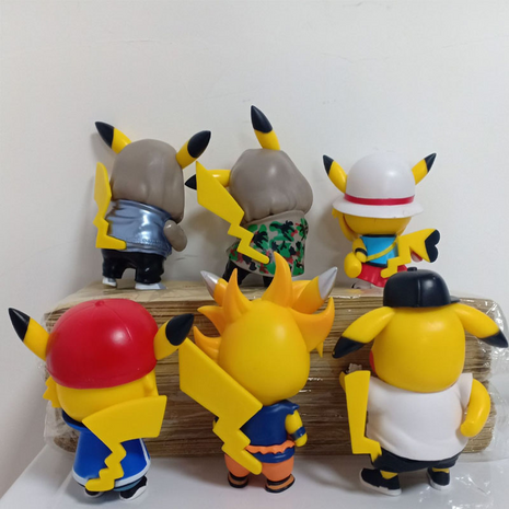 Pikachu Emoji Actiefiguren - Happy Pikachu - 10cm