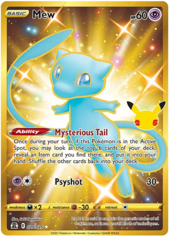 [DUITS] Mew Gold Secret  - 25/25 // Pokémon kaart (Celebrations)