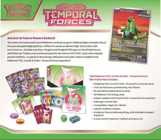 Pokémon - Temporal Forces Elite Trainer Box - Iron Leaves
