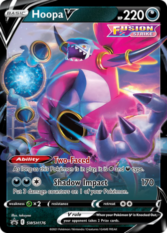 Hoopa V oversized // Pokémon kaart Sword & Shield Promos