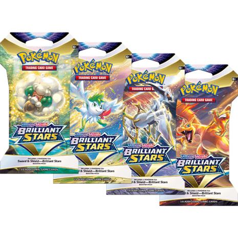 Pokémon TCG: Sword Shield-Brilliant Stars Sleeved Booster Pack