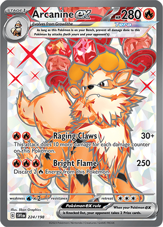 Arcanine EX Ultra Rare - SVI 224 - Pokémon kaart (Scarlet & Violet)